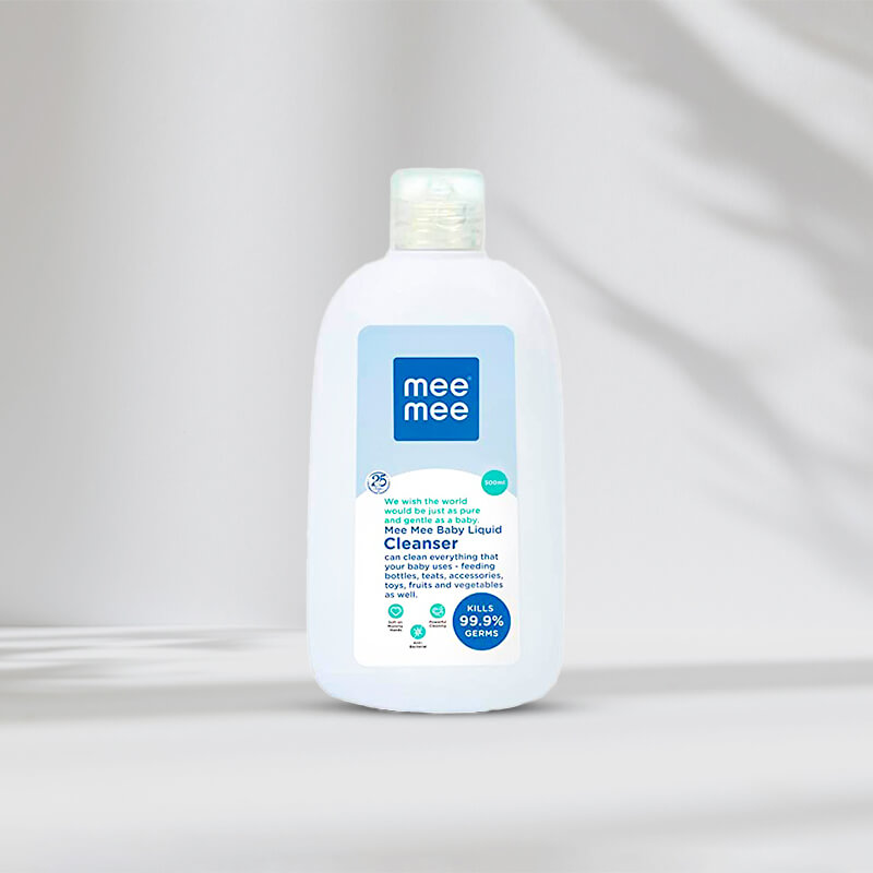 Mee Mee Baby Liquid Cleanser labels
