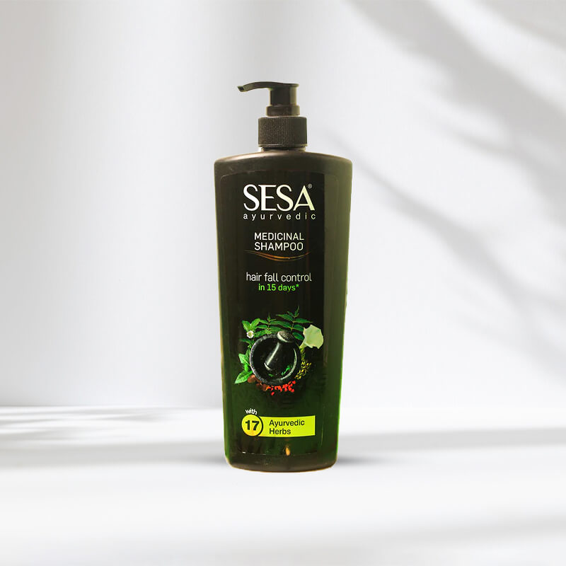 Sesa Medicinal Shampoo Hair Fall Control labels