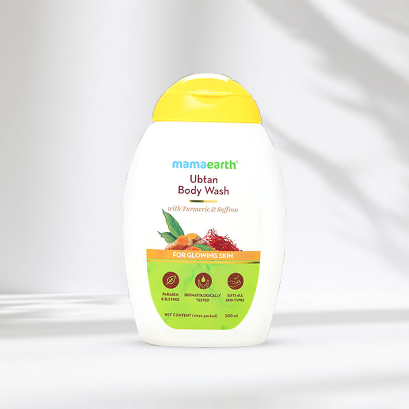 Ubtan Body Wash labels