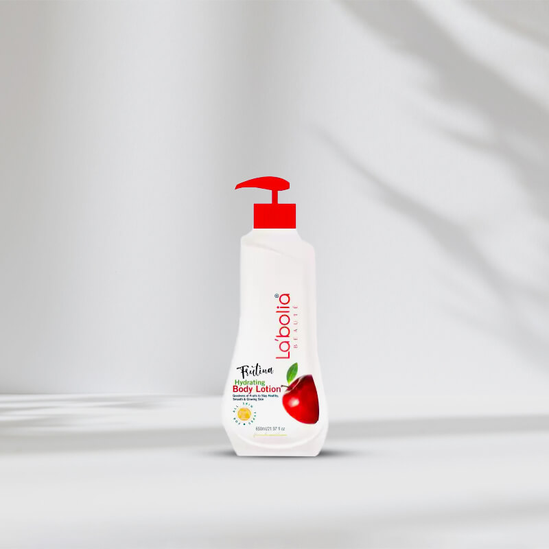 Labolia Frutina Body Lotion labels