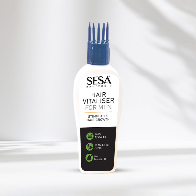 SESA HAIR VITALISER FOR MEN labels